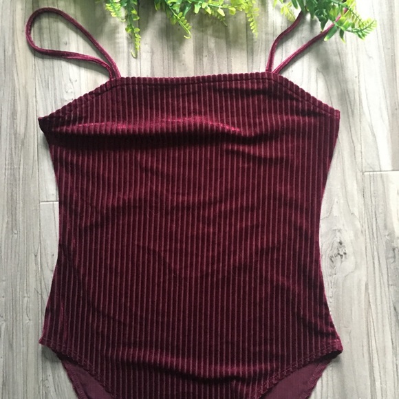 Forever 21 Velvet Ribbed Bodysuit 🤸 - Picture 2 of 4